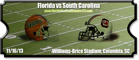 Florida Gators vs. South Carolina Gamecocks Football Tickets  Nov. 15
